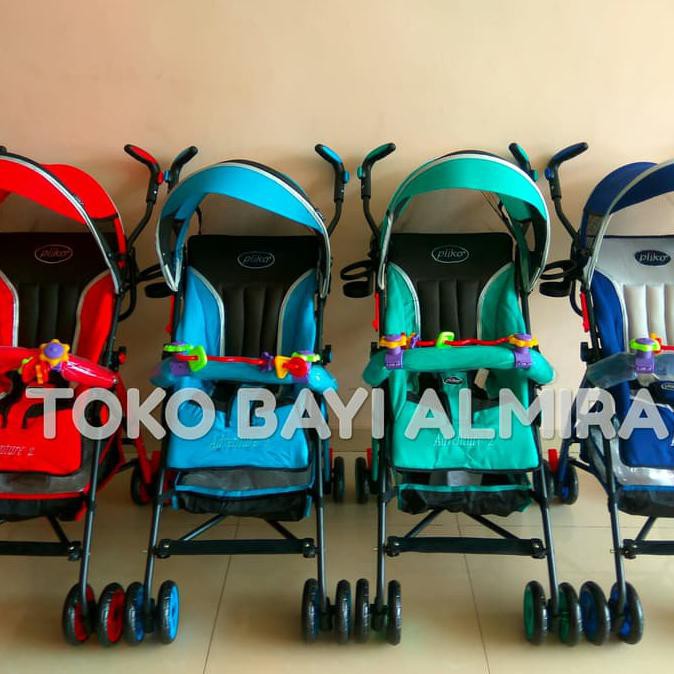 Termurah Stroller Pliko Adventure - Merah Terlaris