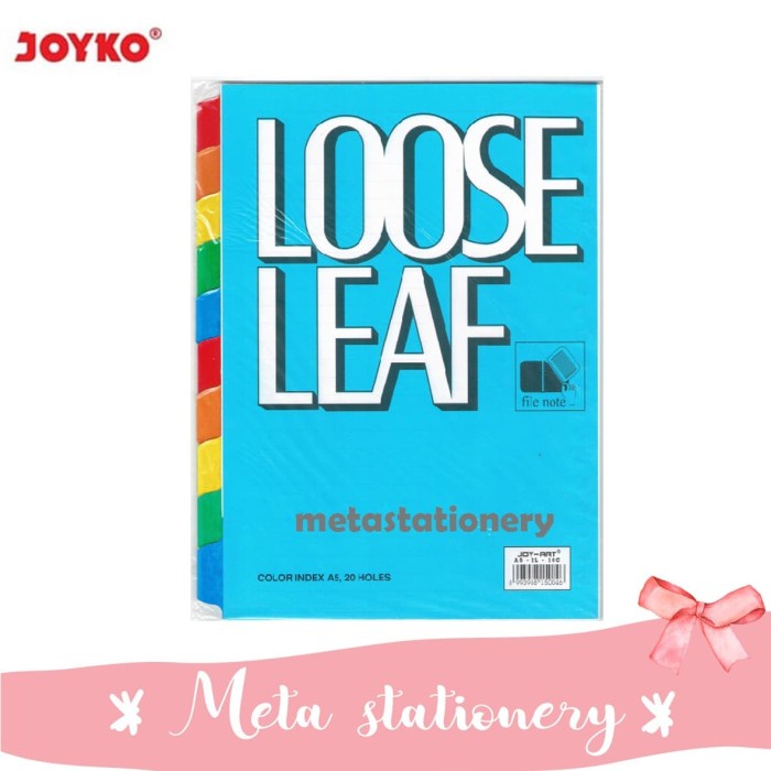

Kusus Hari Ini Pembatas Loose Leaf / Pembatas Binder Joyko A5-Il-10C Bagus
