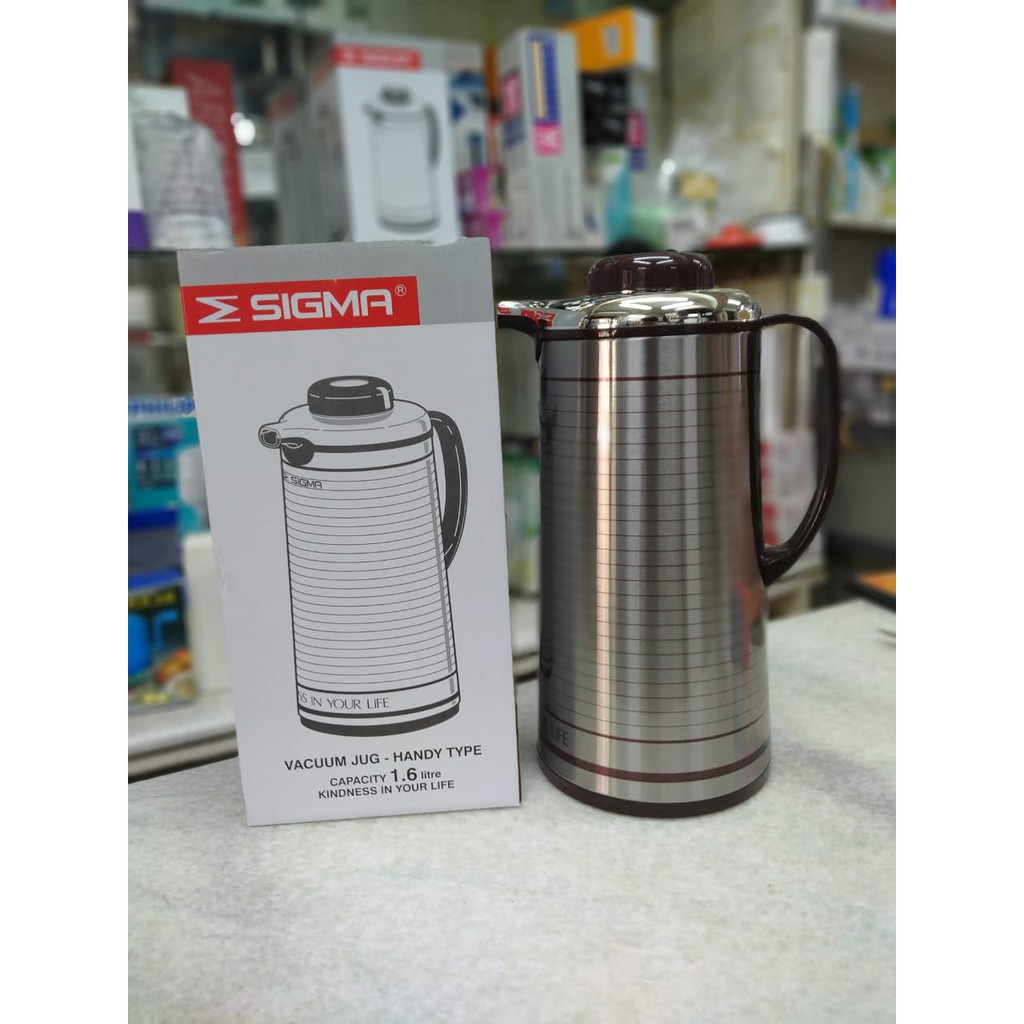 SIGMA TERMOS Kaca 1,6 Liter Air Panas Pencet PJS160K