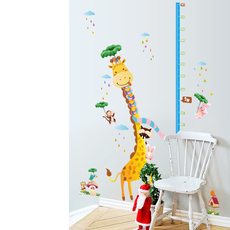 RELIZA WALL STICKER PENGUKUR TINGGI BADAN JERAPAH GROW UP STIKER DINDING SK9030