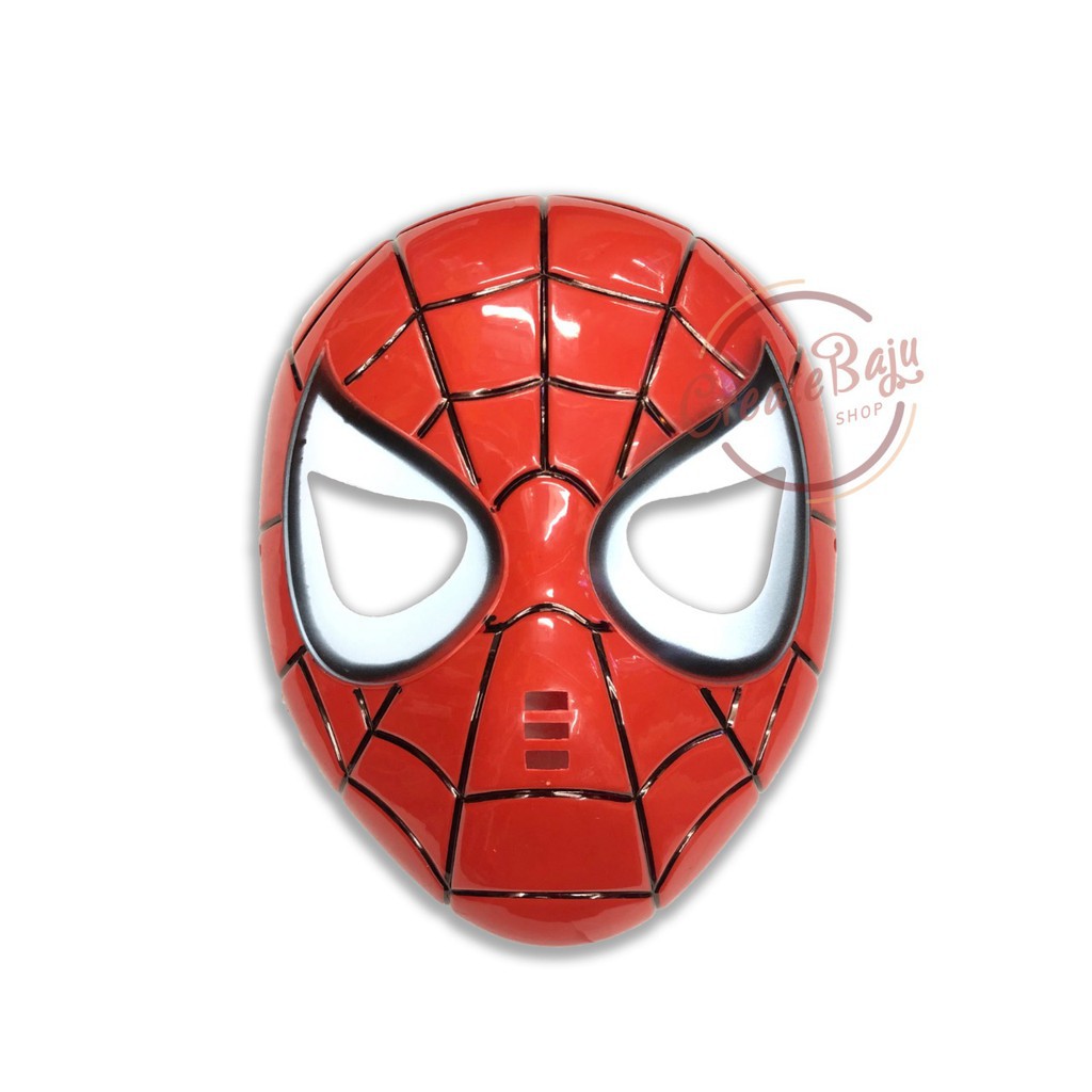 Topeng plastik Spiderman Anak Superhero