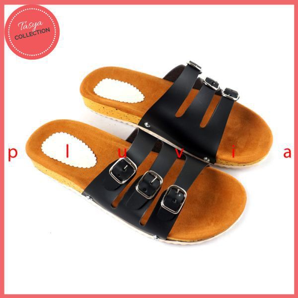 MOYA Sandal Flat Wanita Footbed