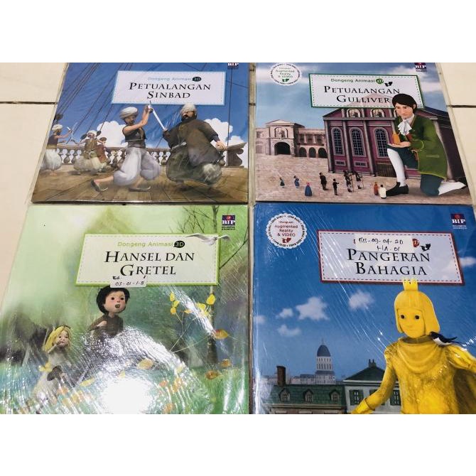 Buku cerita anak dongeng animasi 3D satuan