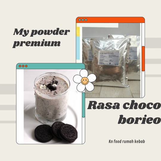 

Powder PREMIUM (MA) Rasa Choco Borieco 1KG