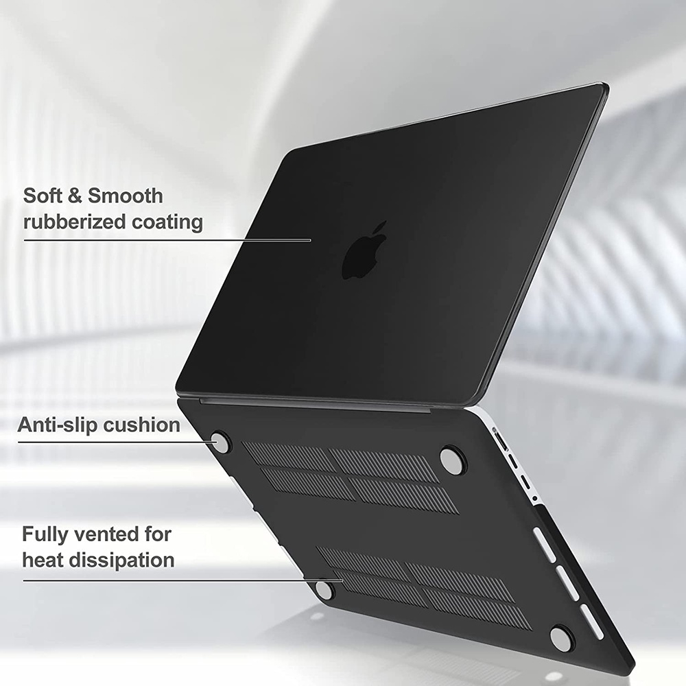 Crystal Case for Macbook Pro 16 Inch A2485 - 7CIM01TX Black/Transparant