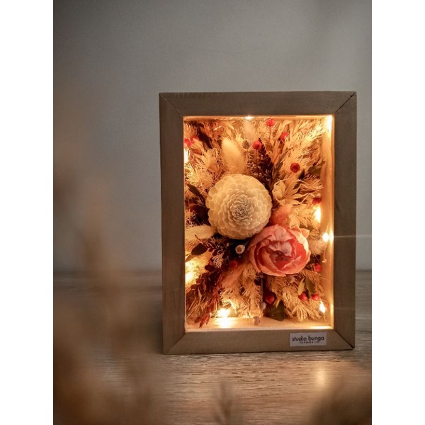 Lampu Bunga Dekorasi LED BALONAR BL85, Meja Warm White 85x85x180mm