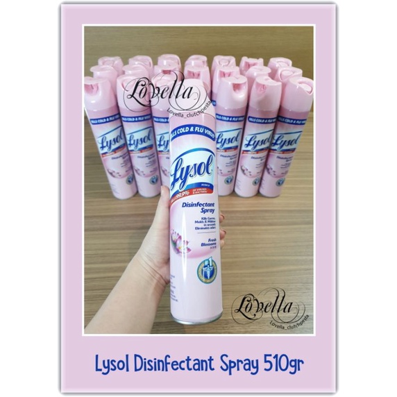 Lysol Disinfectant Spray 340gr & 510gr FRESH BLOSSOM / Lysol Desinfektan / Desinfektan Lysol