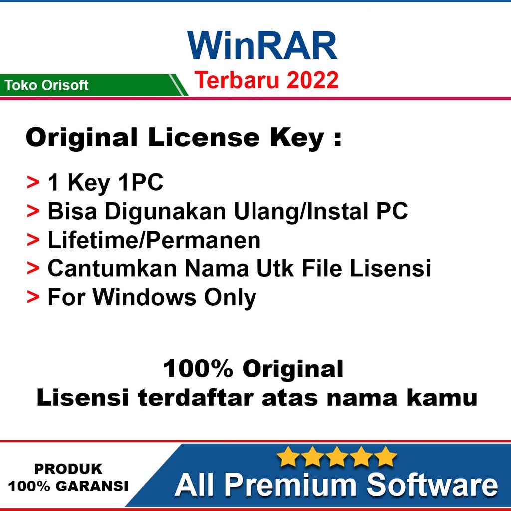 Winrar Original 6.21 Terbaru 2023 License Atas Nama Anda Lifetime Full Version For Win XP 7 10 Dan 11