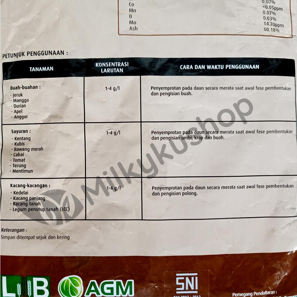 PUPUK FELO RG06 500 GRAM NPK  12 26 26 KEMASAN PABRIK