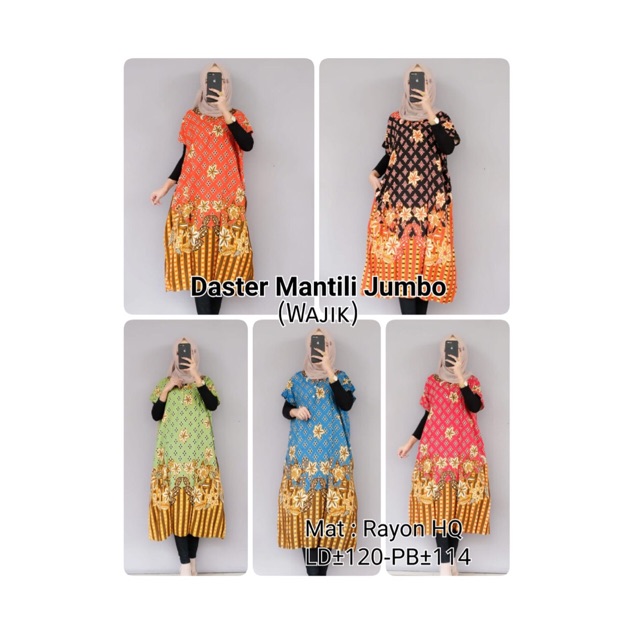 GROSIR DASTER MANTILI JUMBO (WAJIK ) / GROSIR DASTER BATIK TERMURAH