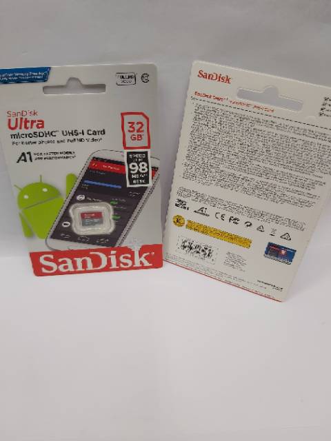 Memory Micro SD Sandisk Ultra 32gb Class 10 Speed 120 MB/S**