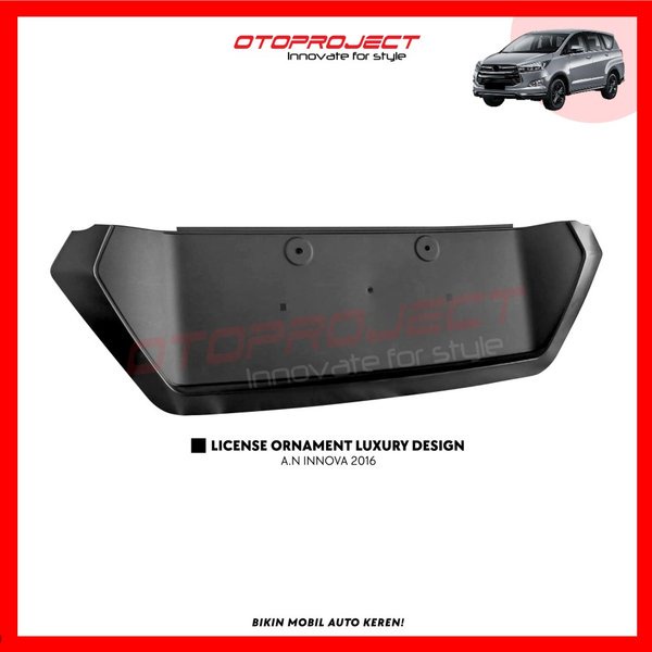 List Innova 2016 Ornament Cover Belakang Luxury Hitam