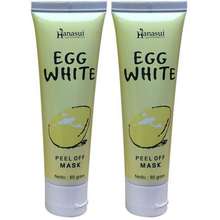 [COD] Hanasui Masker Putih Telur Perawatan Pencerah &amp; Pencerah Wajah - BPOM 85ml