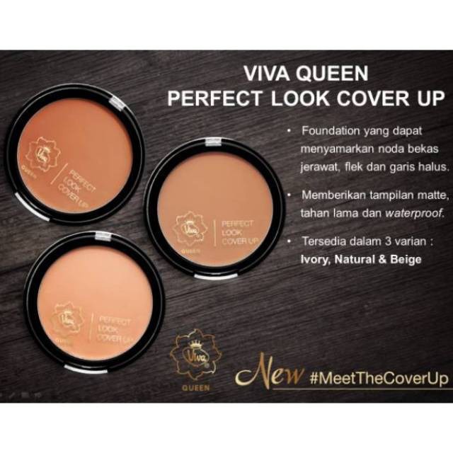 ★ BB ★  Viva Queen Perfect Look Cover Up (WATERPROOF) - Powder Foundation