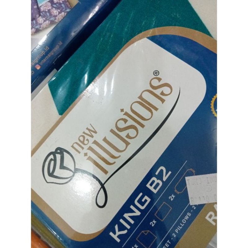 ILLUSION sprei 180 X 200 || alas kasur