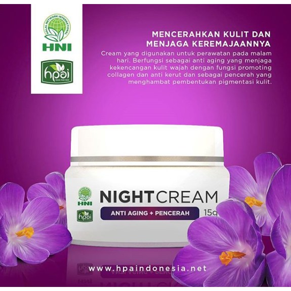 

Night Cream HPAI Karawang Spesialis Kulit Mulus