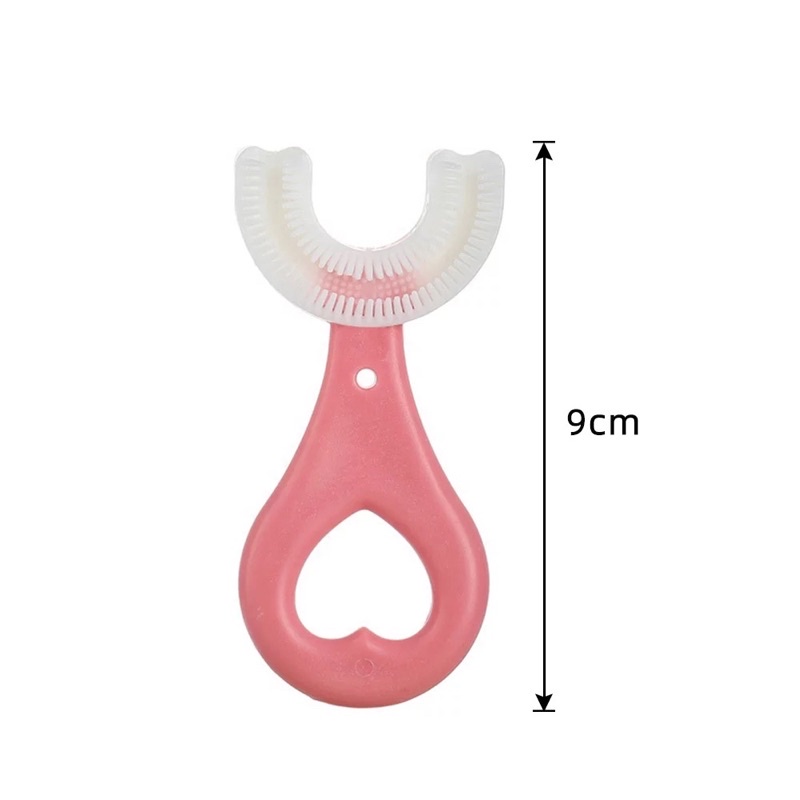 360 baby silicone U shape toothbrush