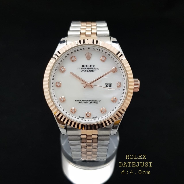 Jam tangan rolex rantai cowok tanggal. Free box &amp; baterai cadangan