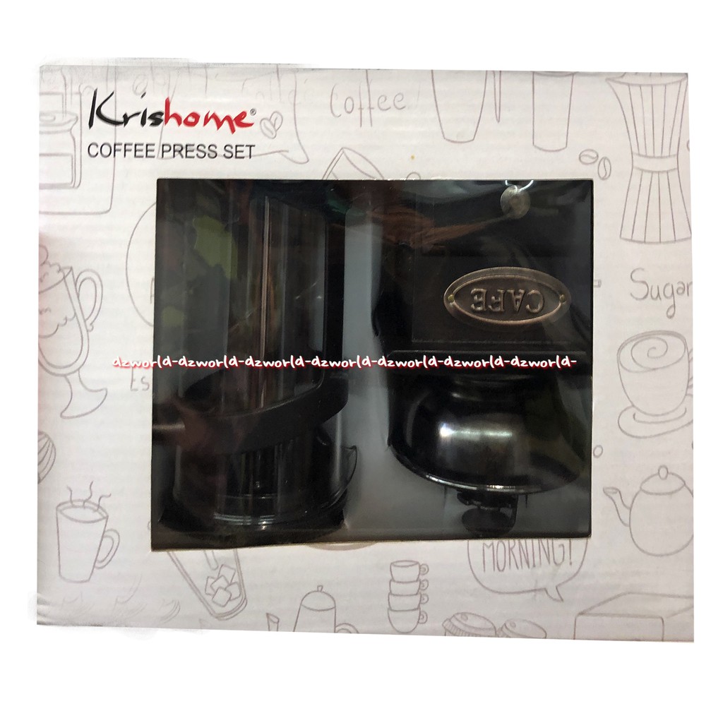 Krishome Coffee Press Set Alat Pembuat Kopi Manual