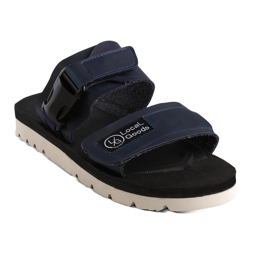 Halu Navy | Sendal Kasual Casual Original Strap Pria Sandal Footwear Ori | FORIND Local Goods