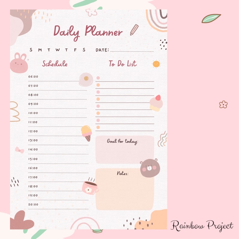 

Loose Leaf Daily Planner Kertas Isi Refill Binder A5 A6 Budgeting Keuangan Agenda Daily Activity Notepad Notebook Notes Cashflow Catatan Harian