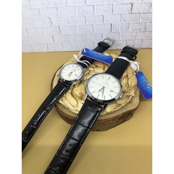 JAM TANGAN PRIA WANITA COUPLE ALFA 55035L ORIGINAL 1000%