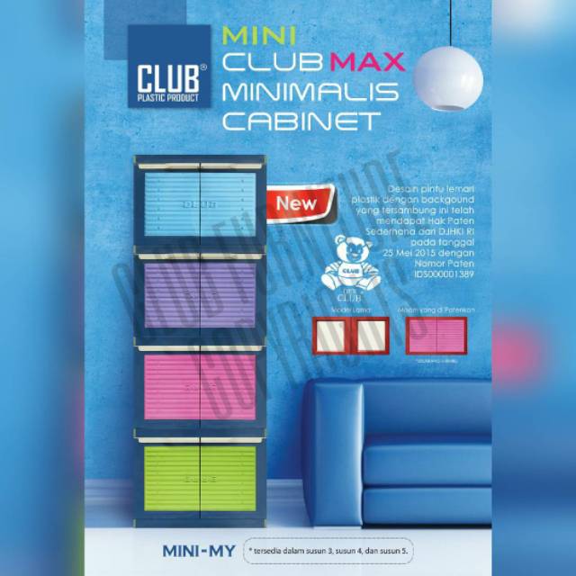 LEMARI SUSUN 4 MINI CLUB