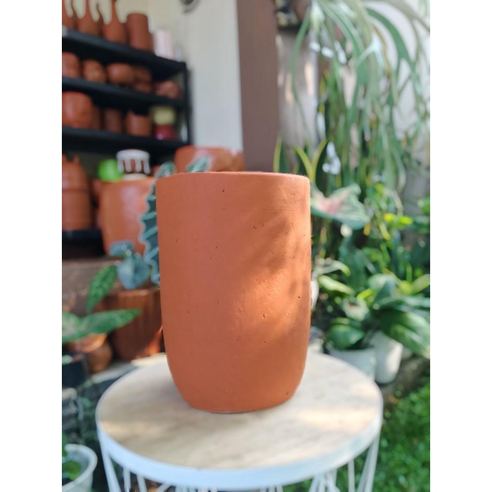 Pot Terracotta Terakota Gerabah Kapsul Tinggi