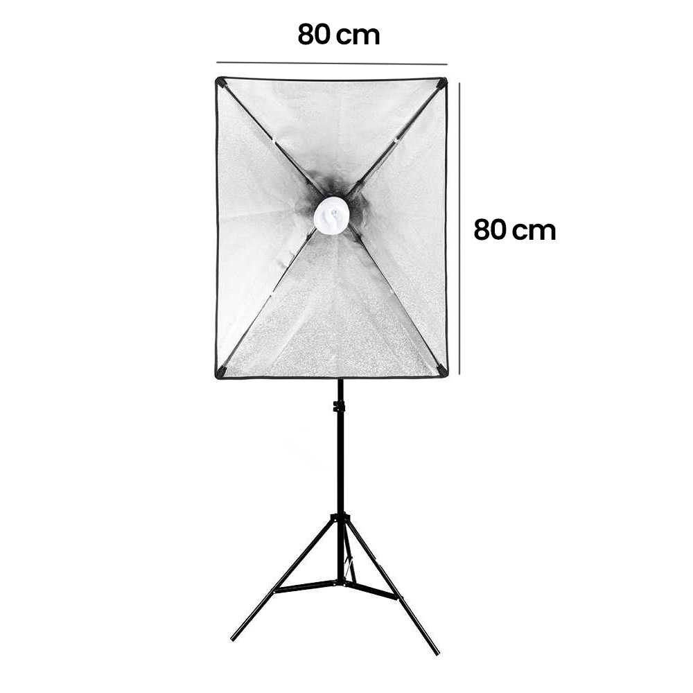 TaffSTUDIO Payung Softbox Reflektor 80x80cm E27 Single Socket LD-TZ206