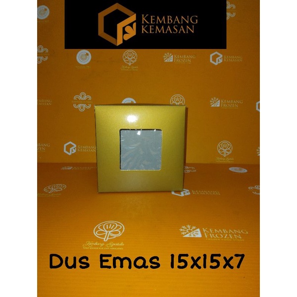 

10pcs Dus Emas Premium 15x15x7