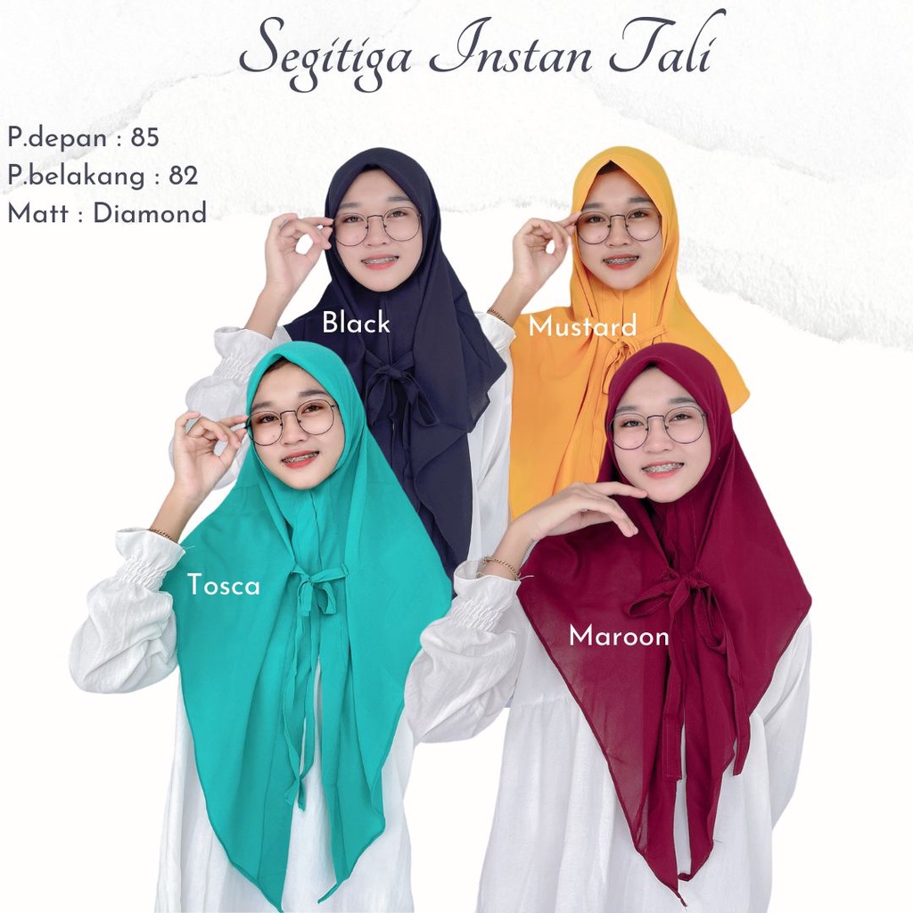 Jilbab Instan Hijab Segitiga Instan Tali