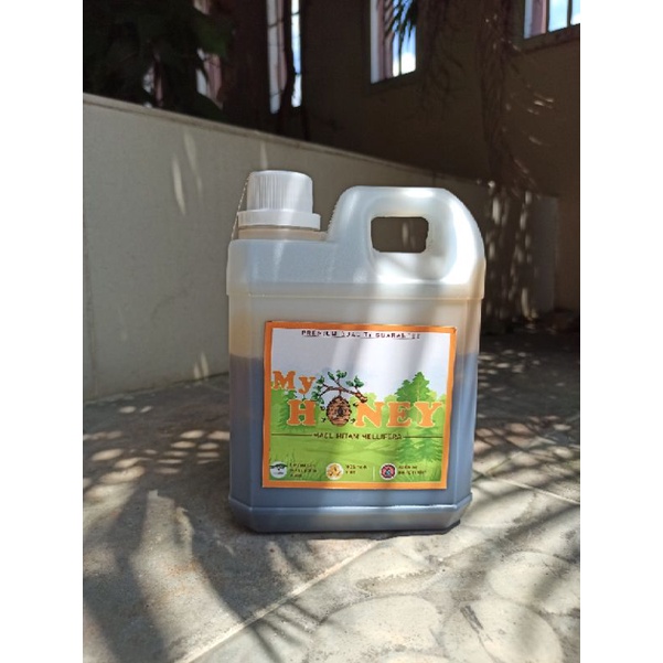 

My Honey Madu Hitam Mellifera Asli 100% Ukuran 1kg - Madu Ternak