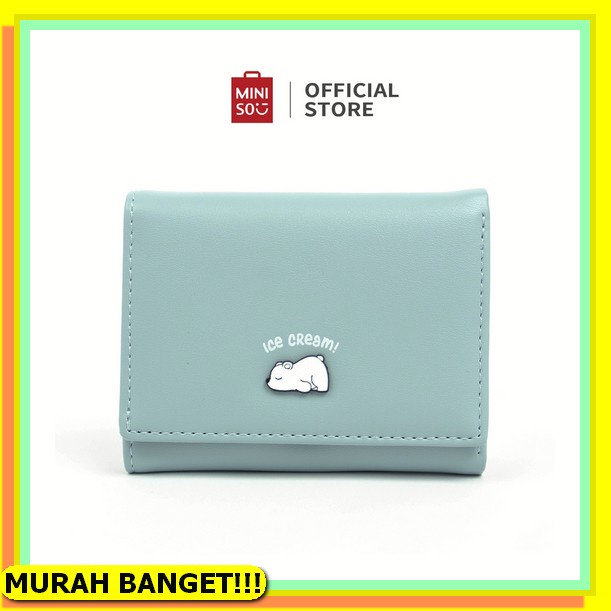 Dompet Lipat Wanita Tali Pendek Kulit Pink Korea Import Fashion Remaja Mini Sevenia Wa501P3 Slot Kar