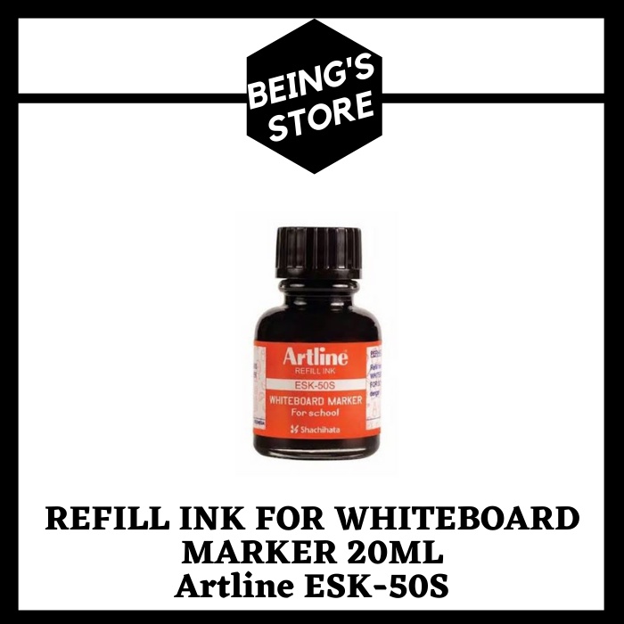 

TINTA ISI ULANG SPIDOL PAPAN TULIS REFILL INK FOR WHITEBOARD MARKER ARTLINE ESK-50S 20ML
