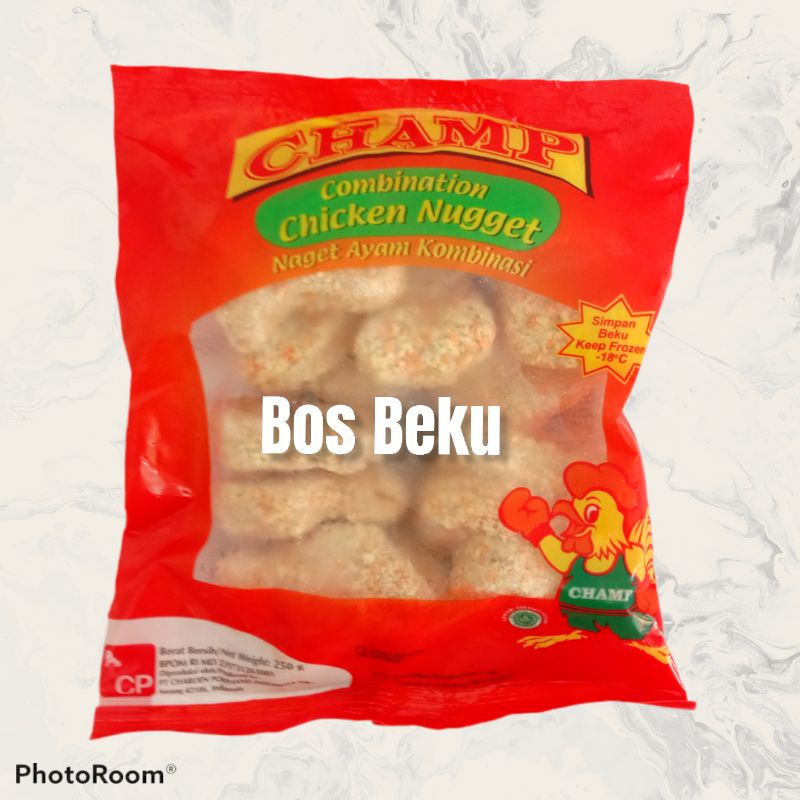 

champ nugget kombinasi 250gr/frozen food murah bandung,cimahi,ciwaruga,kbb,parongpong,lembang