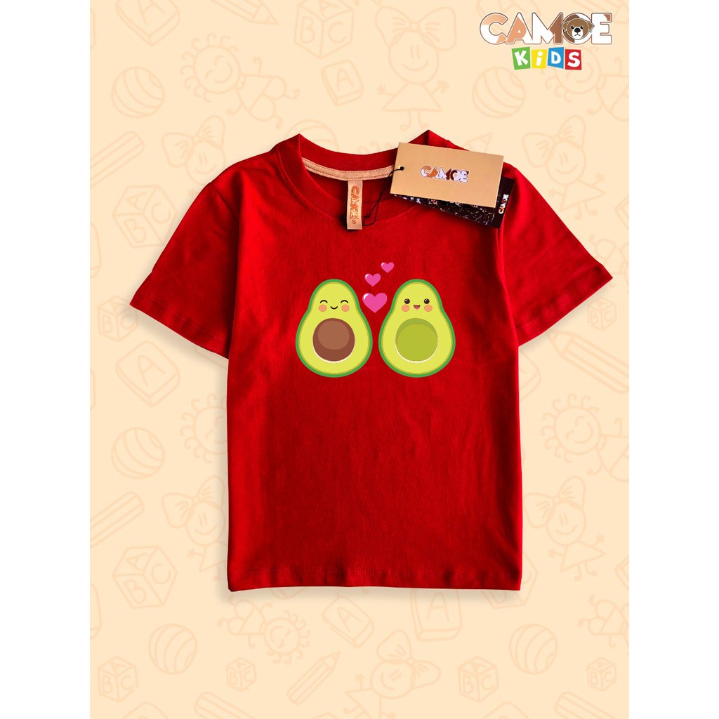 baju kaos anak kids premium desain avocado fruit buah alpukat