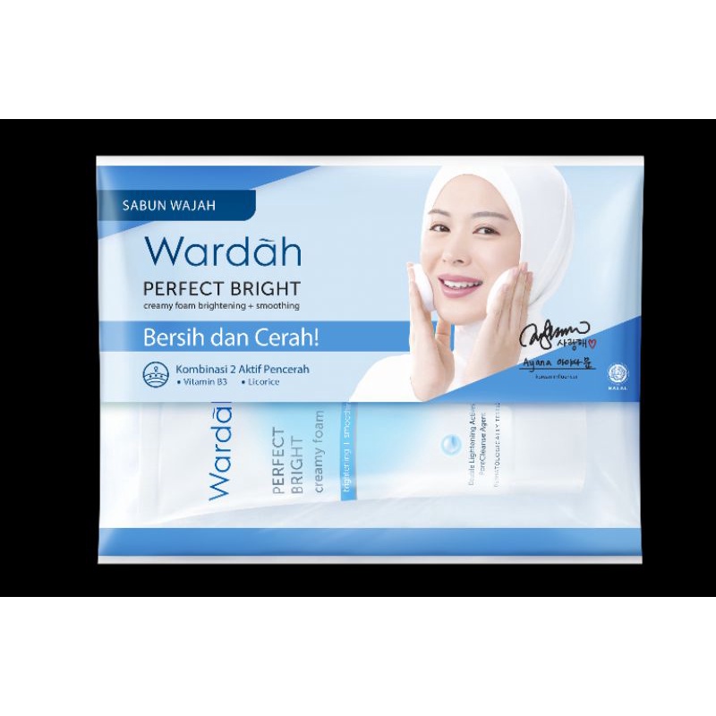 Wardah Perfect Bright Creamy Foam 100ml - 50 ml Oil Control Brightening Smoothing Sabun Cuci Muka Wajah