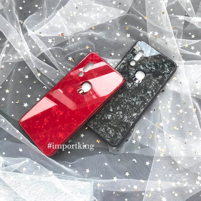 Casing Case Hp Vivo v15 Shiny Shell Diamond Glass Hard Case