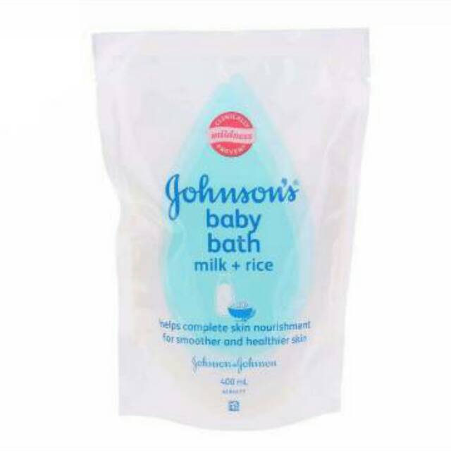 Johnsons top to toe wash dan baby bath milk +rice 400ml