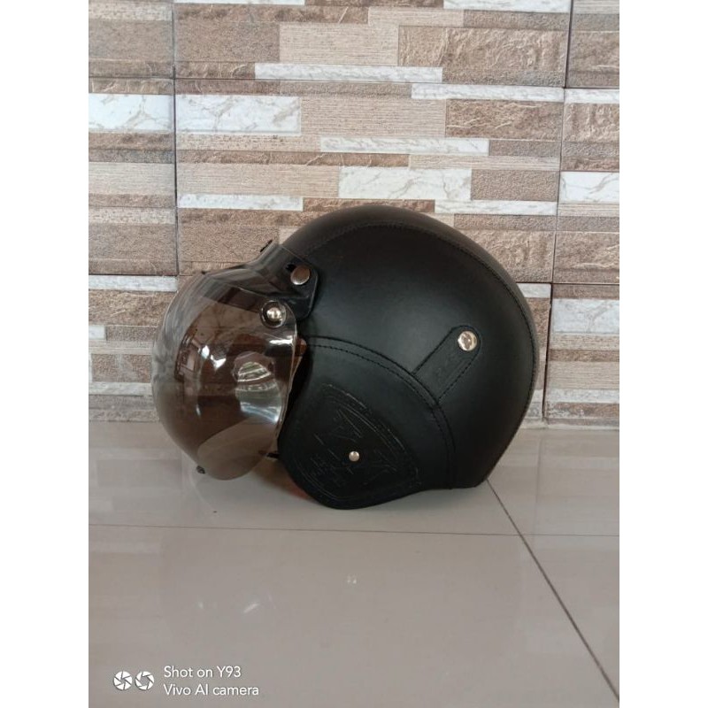 HELM BOGO PRES HITAM( kwalitas super)