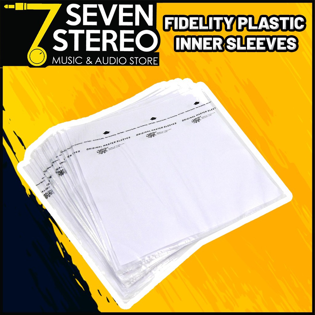 FIDELITY Inner Sleeve For Vinyl Record Plastik Piringan Hitam 12 Inch (HANYA PLASTIK)