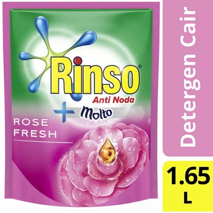 RINSO Molto Rose Fresh Deterjen Cair 1.65L