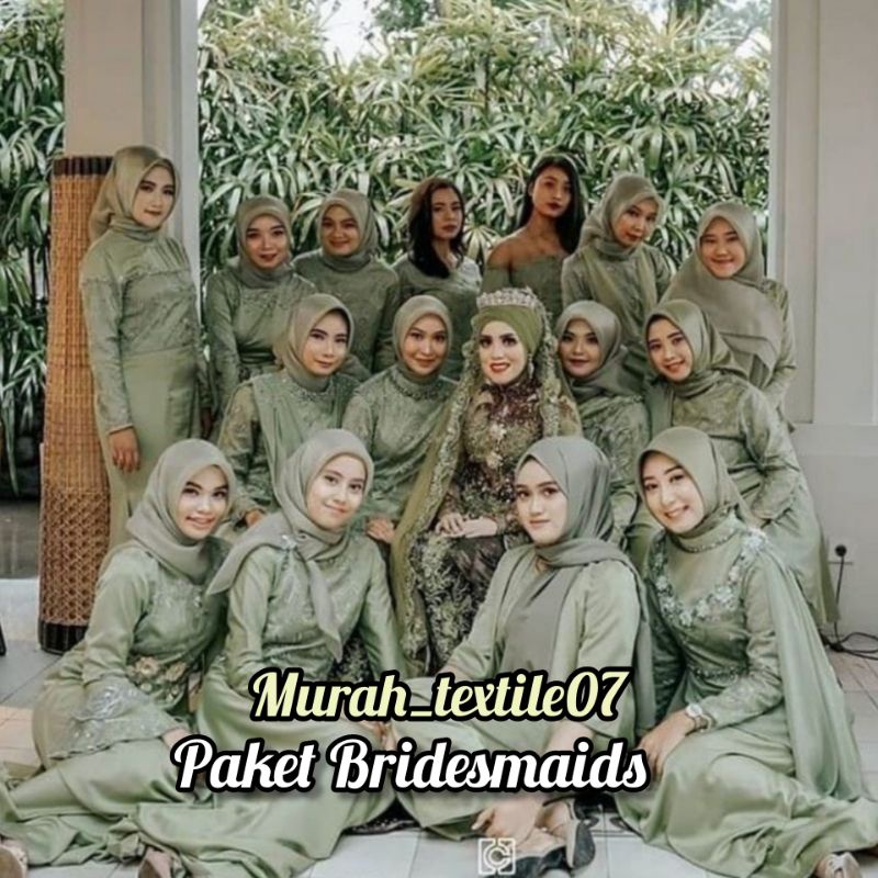 Paket Seragaman Bridesmaids/ Baju Nikah / Baju Wisuda / Seragaman keluarga