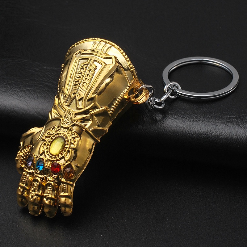 Gantungan Kunci Bentuk Topeng Avengers Hulk Thor Captain America Bahan Alloy