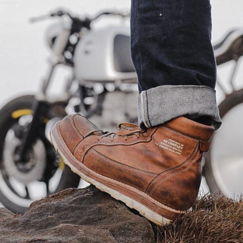 GR Company | Sepatu Boots Pria | Ophir Brown