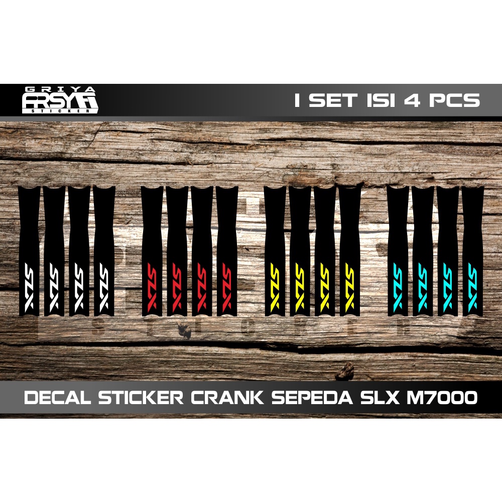 Decal Sticker Crank Sepeda SLX M7000 Crank Sticker sepeda MTB