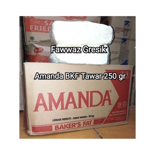 Margarin Putih AMANDA BAKER'S FAT 250g / Mentega - SHORTENING (TAWAR)