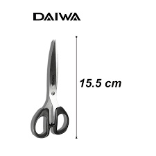 

Gunting Kertas Besi baja warna gagang Hitam Sedang 16 cm DAIWA Stainless Steel Scissors SD-A165