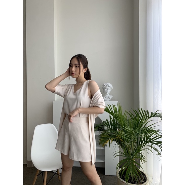 alexa knit set-IVORY CREAM