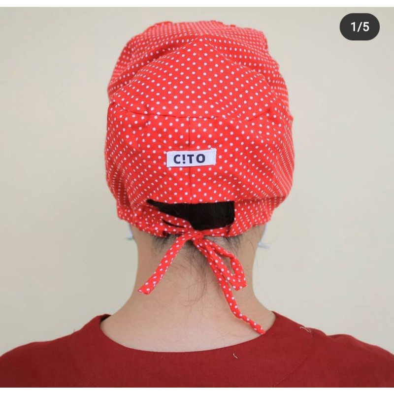 Head cap / head cap medis motif / surgical cap / topi dokter / topi operasi / topi perawat